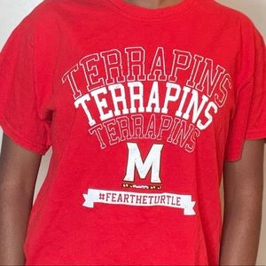 A women’s Maryland Terripans shirt